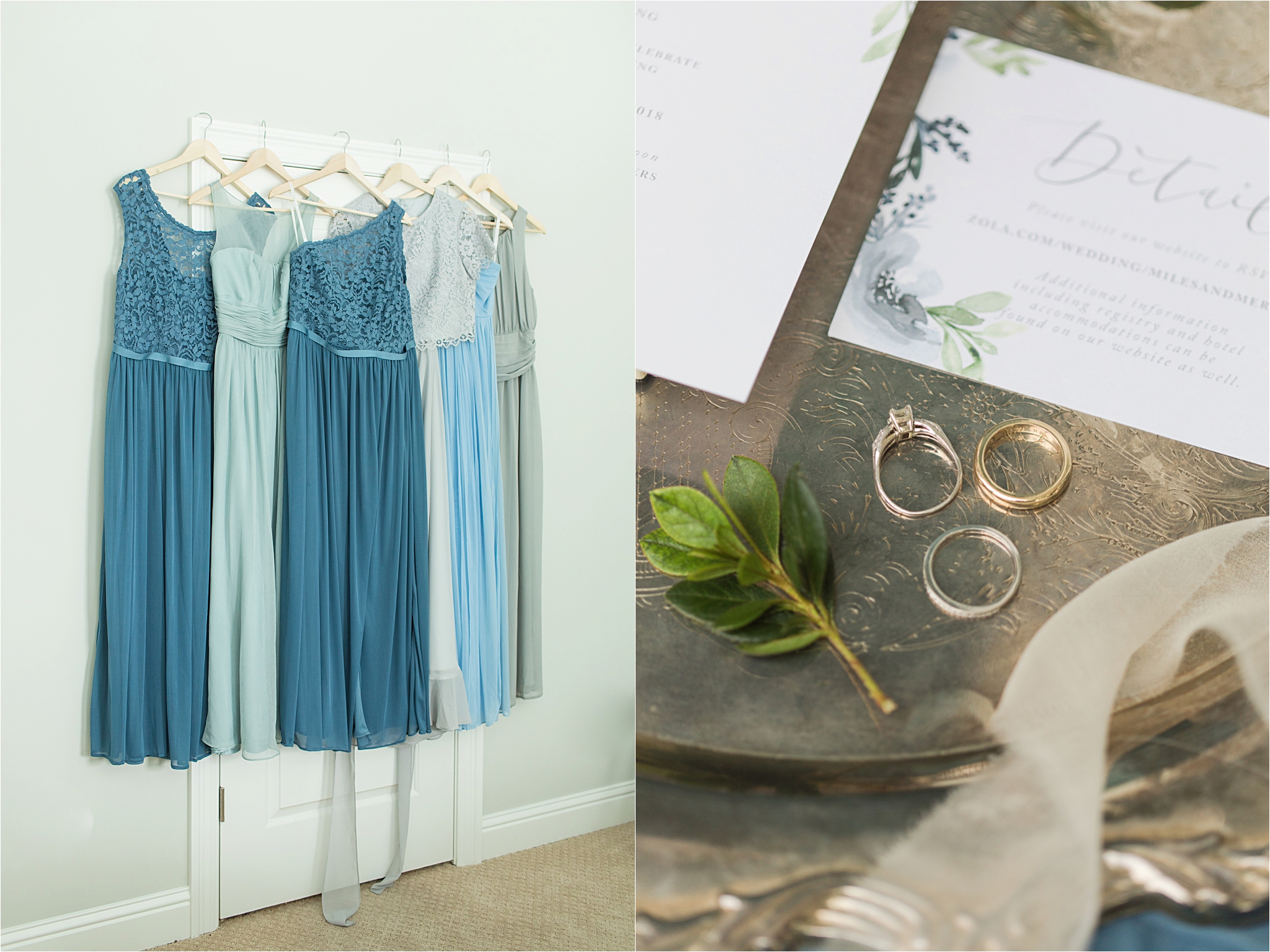Wedding Details-Pastel Themed Wedding-The Chapel at the Waters-Montgomery Alabama Photographer-Miles & Meredyth-Blue Themed Wedding-Bridemaids Dresses-Wedding Rings