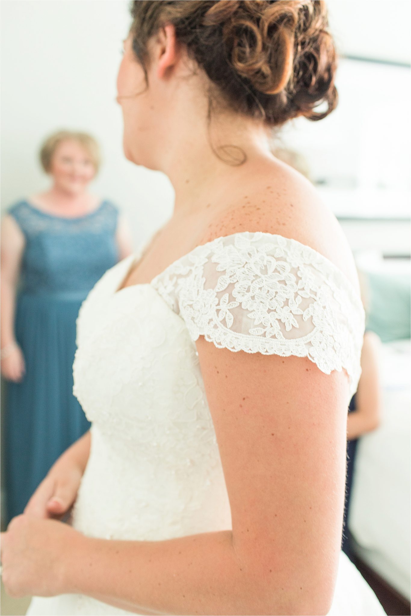 Pastel Themed Wedding-The Chapel at the Waters-Montgomery Alabama Photographer-Miles & Meredyth-Blue Themed Wedding-Wedding Dress-Wedding Hair-Bride Hair 