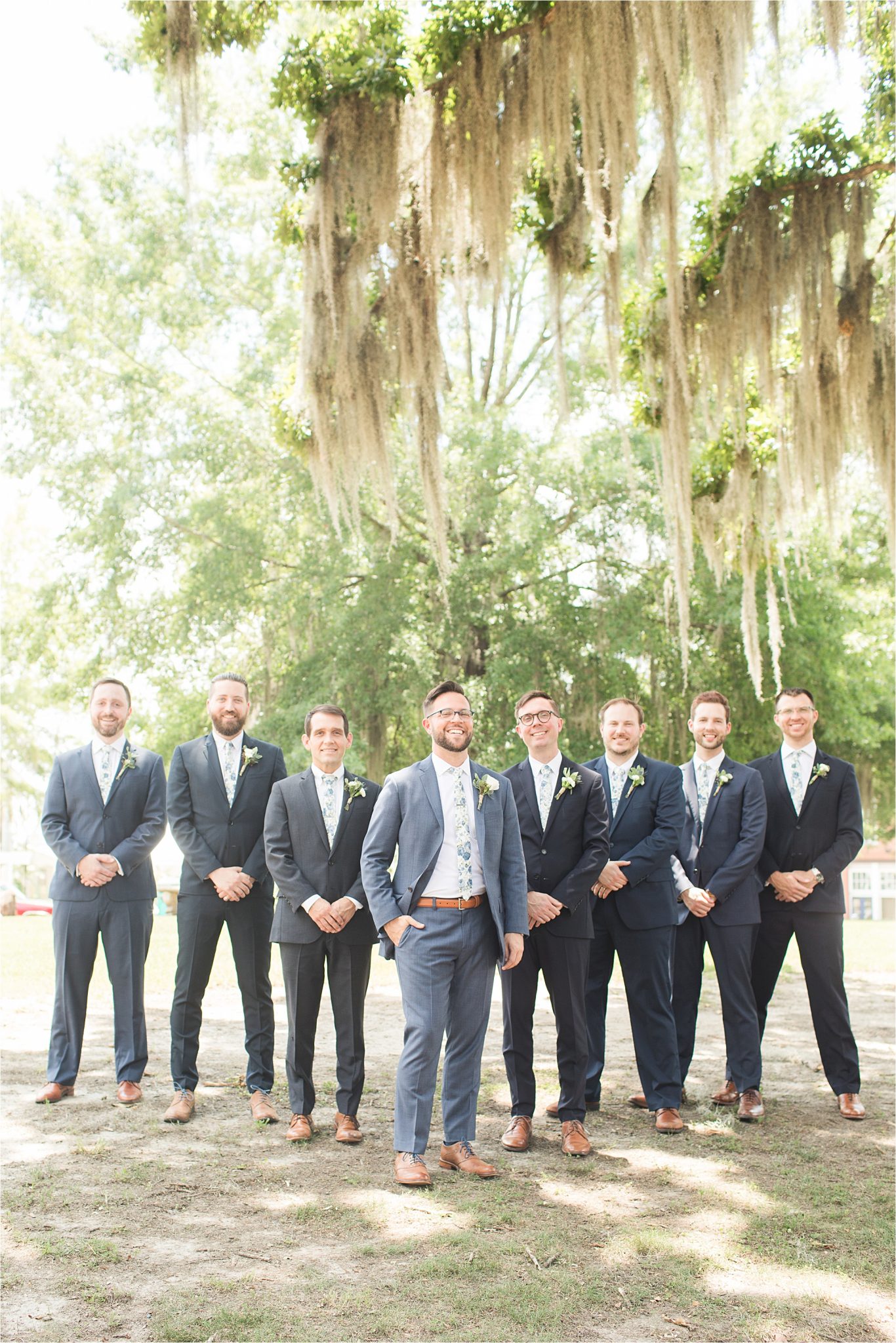 Pastel Themed Wedding-The Chapel at the Waters-Montgomery Alabama Photographer-Miles & Meredyth-Blue Themed Wedding-Navy Blue Groomsmen