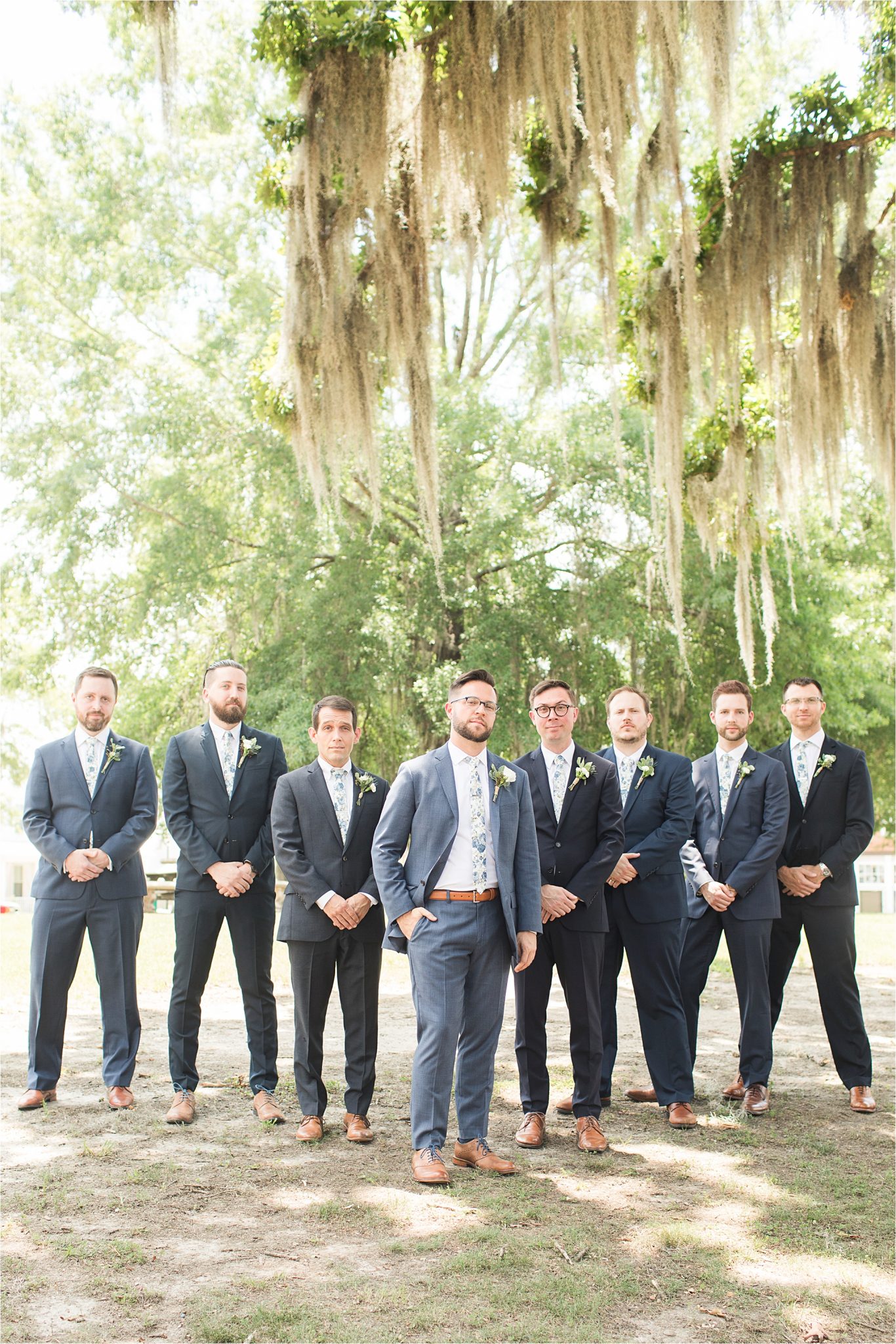 Pastel Themed Wedding-The Chapel at the Waters-Montgomery Alabama Photographer-Miles & Meredyth-Blue Themed Wedding-Navy Blue Groomsmen