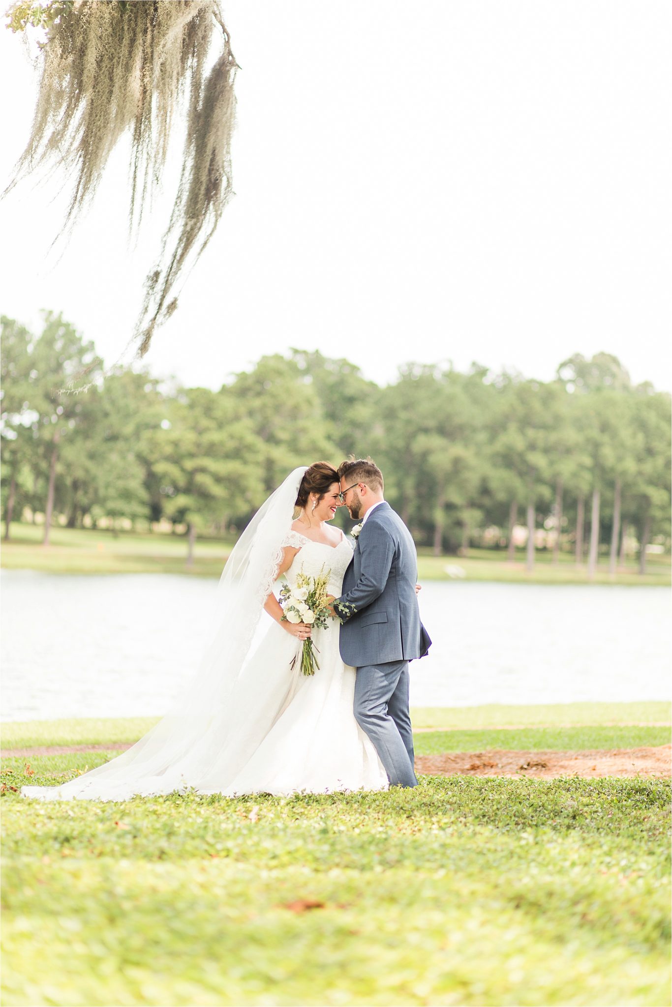 Pastel Themed Wedding-The Chapel at the Waters-Montgomery Alabama Photographer-Miles & Meredyth-Blue Themed Wedding-Navy Blue Groom Attire-Wedding Dress