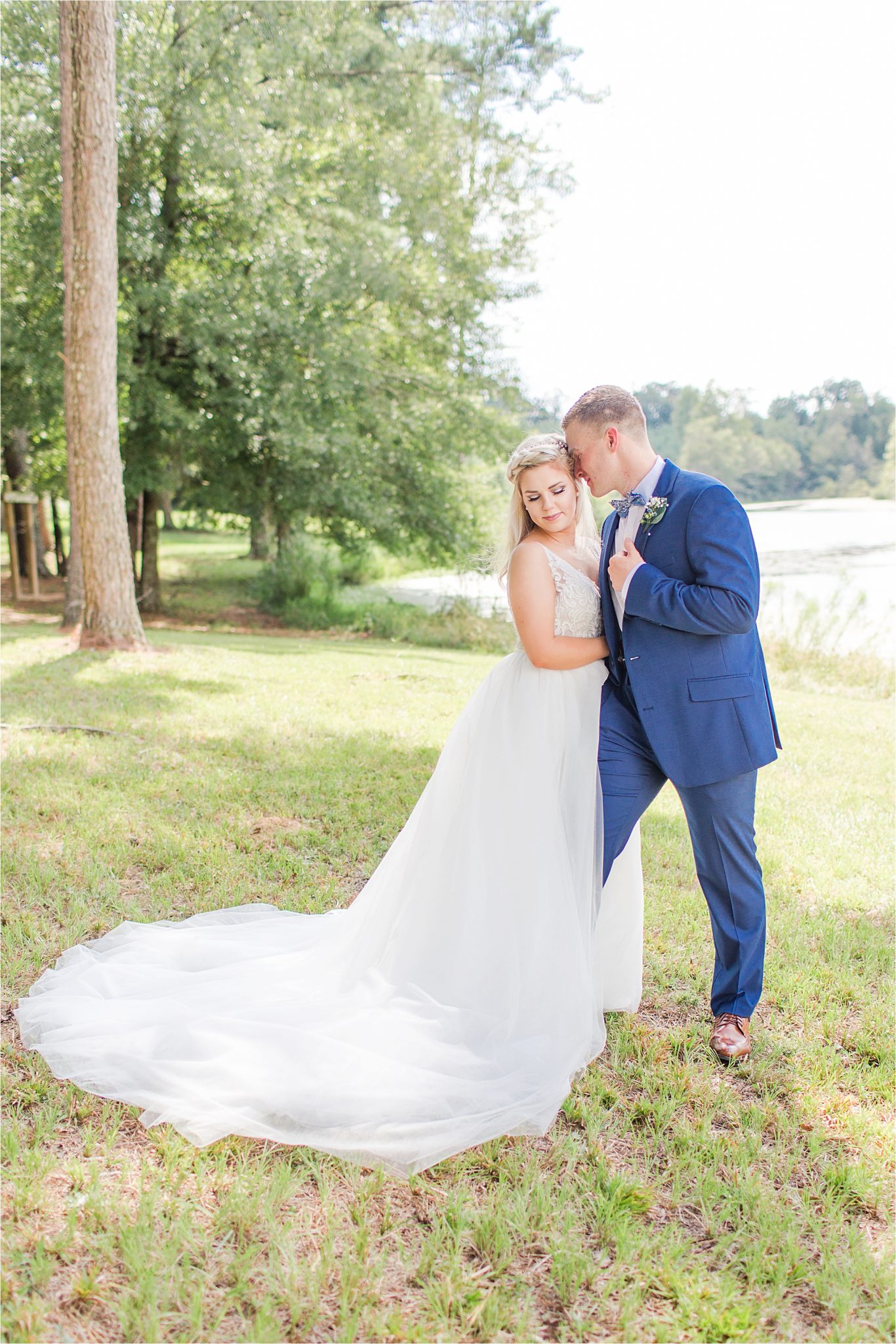 bridal-groom-portraits-photos-blue-suit-bow-tie-first-look-precious-moments