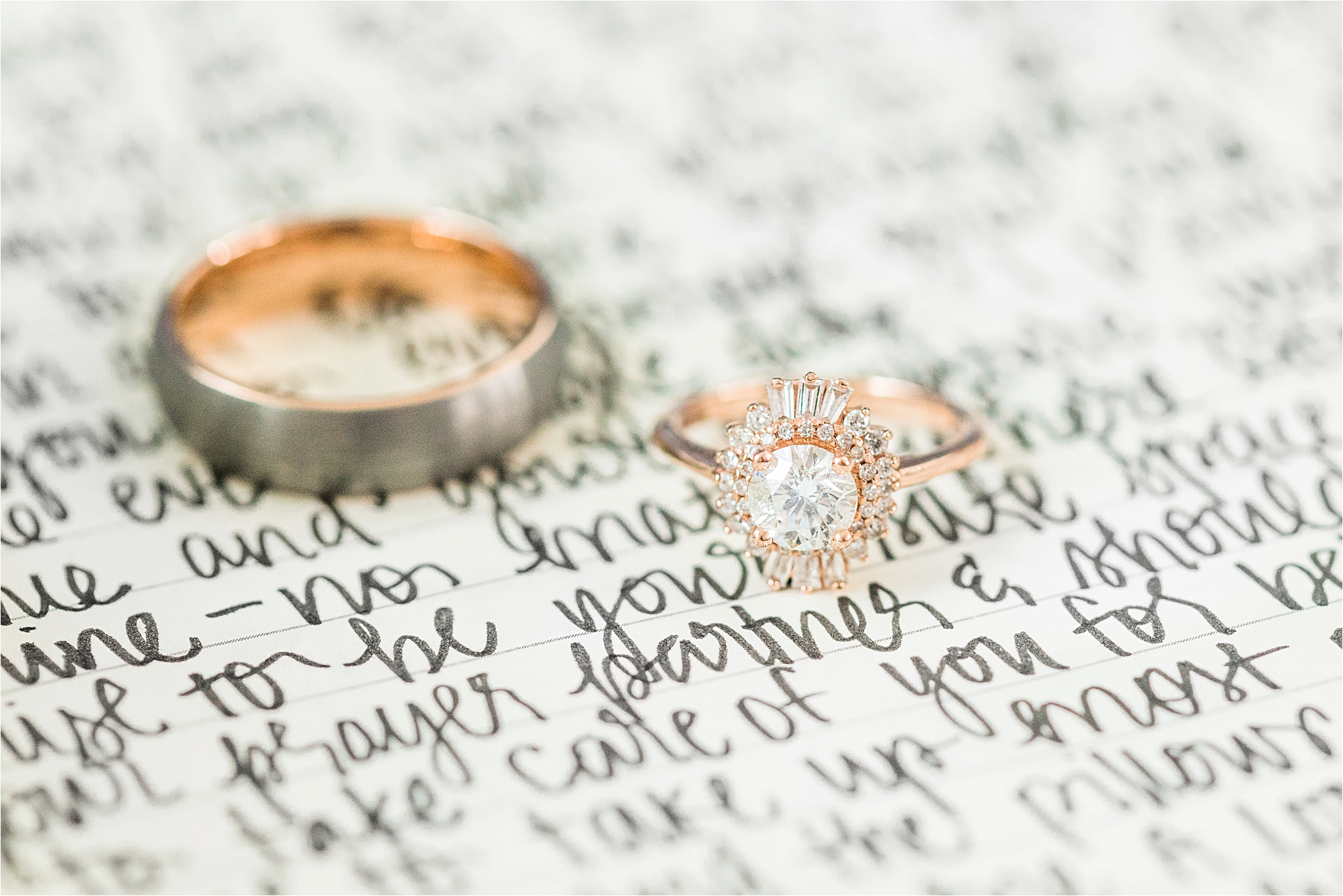 unique-engagement-ring-wedding-band-rose-gold-halo-ornate-oval-love-note