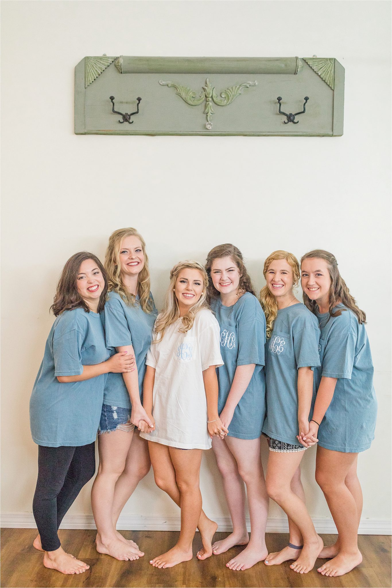 monogrammed-bridesmaid-tshirts-bridal-dusty-blue-light-periwinkle-comfy-color